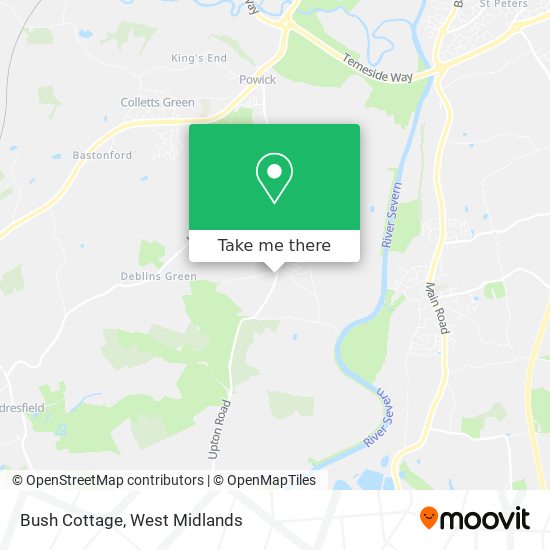 Bush Cottage map