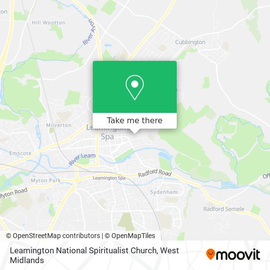Leamington National Spiritualist Church map