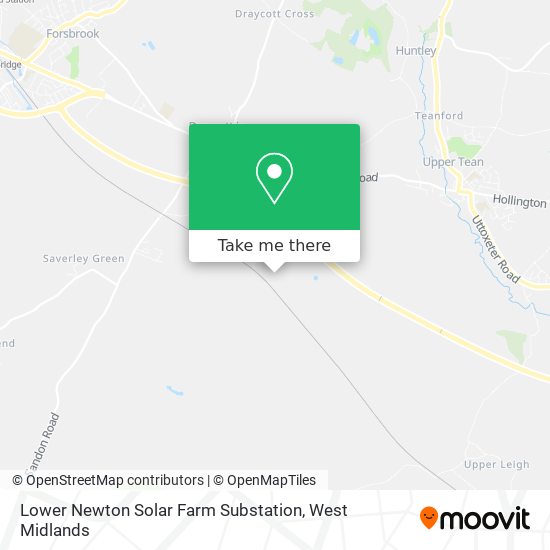 Lower Newton Solar Farm Substation map