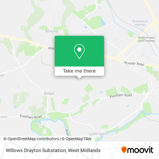 Willows Drayton Substation map