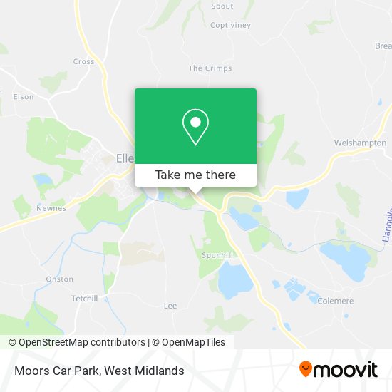 Moors Car Park map