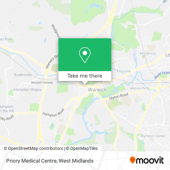 Priory Medical Centre map