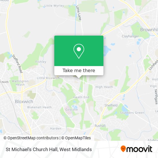 St Michael's Church Hall map