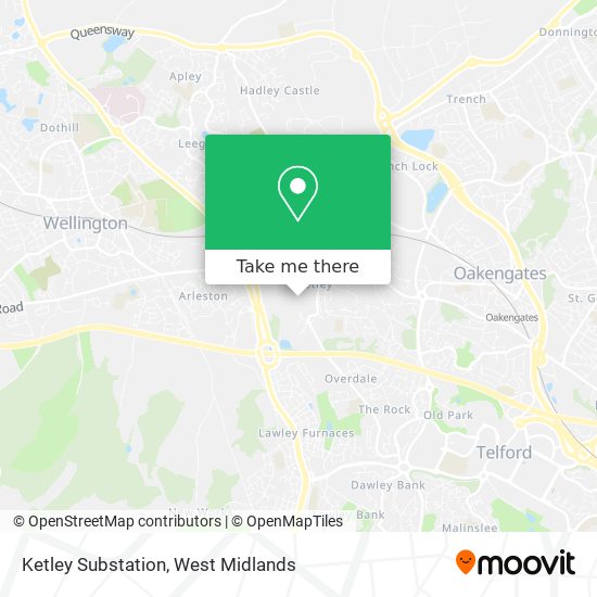 Ketley Substation map