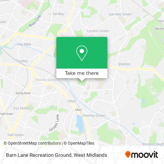 Barn Lane Recreation Ground map