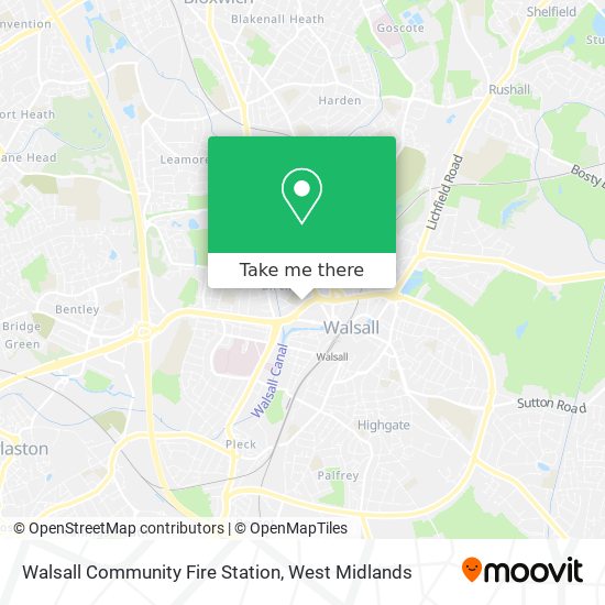 Walsall Community Fire Station map