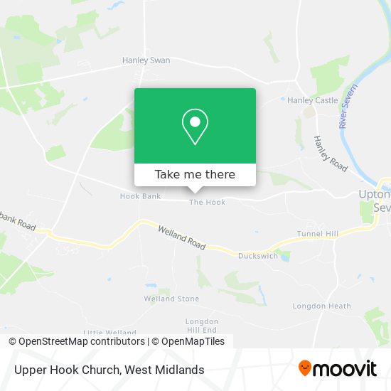 Upper Hook Church map