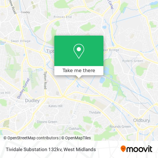 Tividale Substation 132kv map