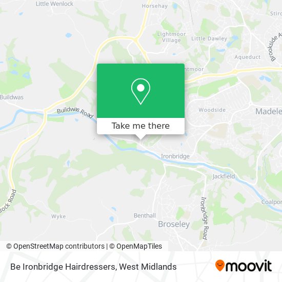 Be Ironbridge Hairdressers map