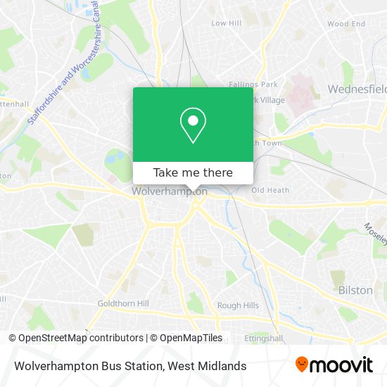 Wolverhampton Bus Station map