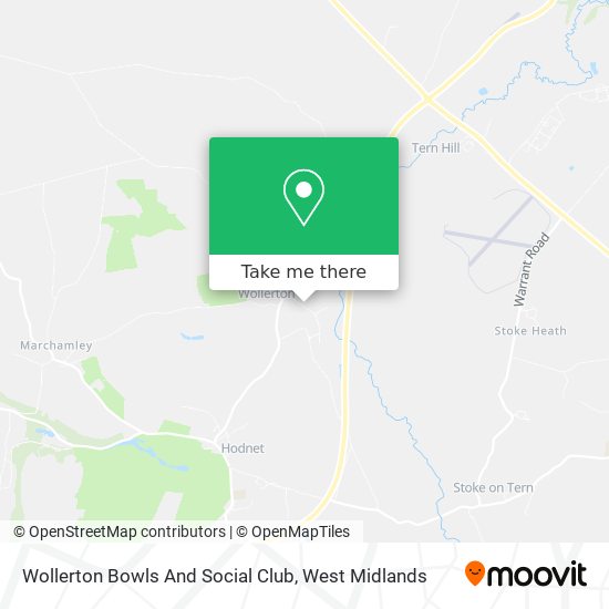 Wollerton Bowls And Social Club map