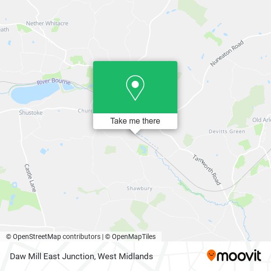 Daw Mill East Junction map