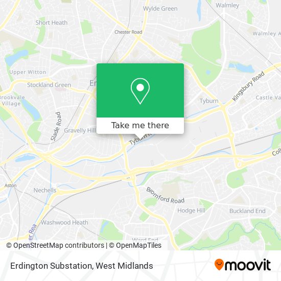 Erdington Substation map