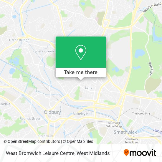West Bromwich Leisure Centre map