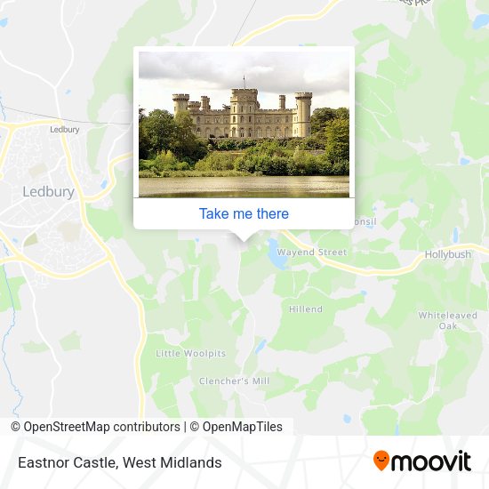 Eastnor Castle map