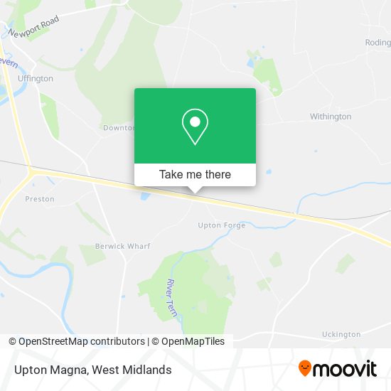Upton Magna map