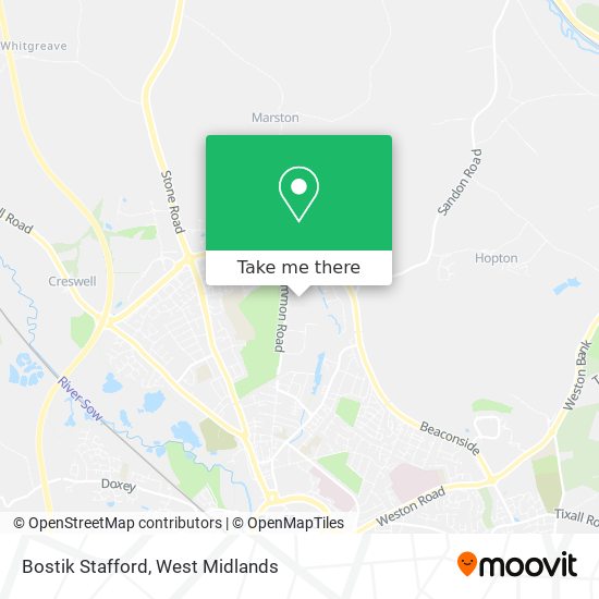 Bostik Stafford map