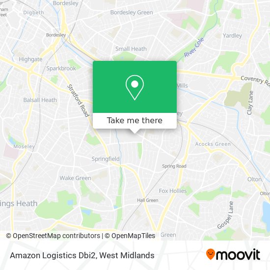 Amazon Logistics Dbi2 map