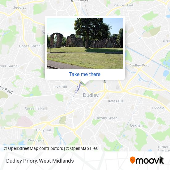Dudley Priory map