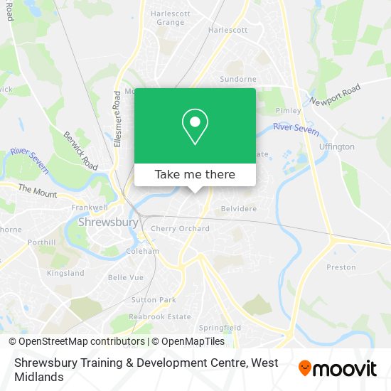 Shrewsbury Training & Development Centre map