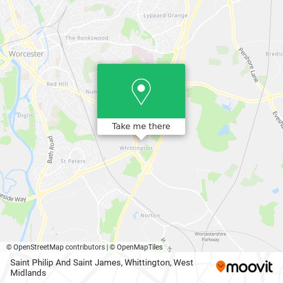 Saint Philip And Saint James, Whittington map