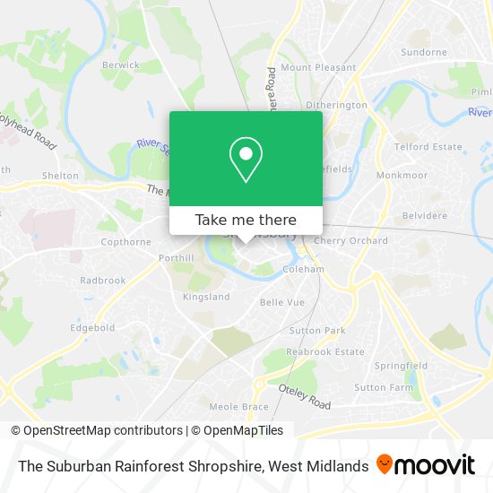 The Suburban Rainforest Shropshire map