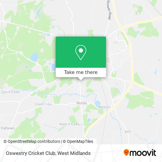 Oswestry Cricket Club map