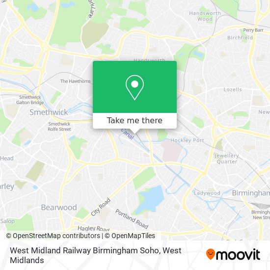 West Midland Railway Birmingham Soho map