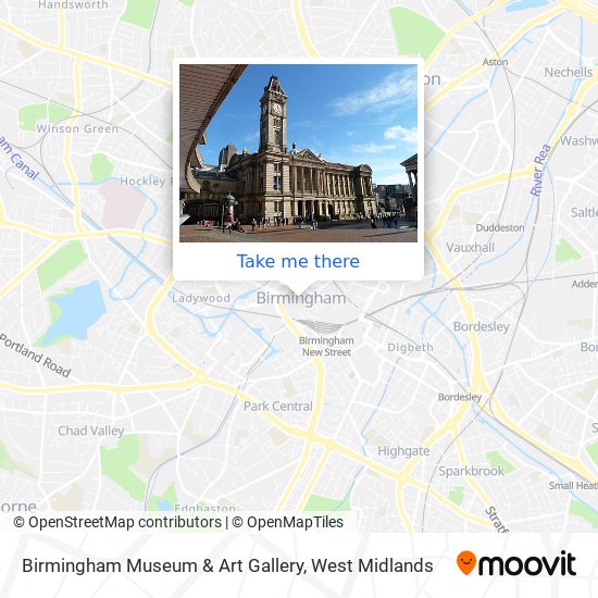 Birmingham Museum & Art Gallery map