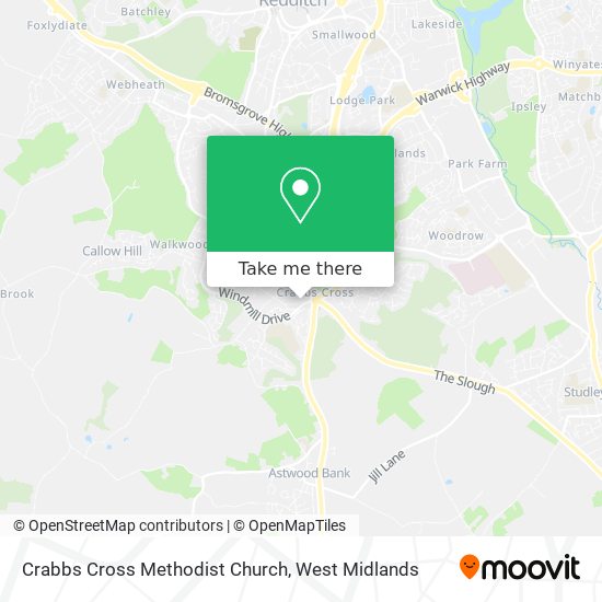 Crabbs Cross Methodist Church map