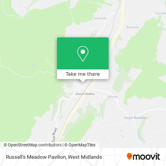 Russell's Meadow Pavilion map