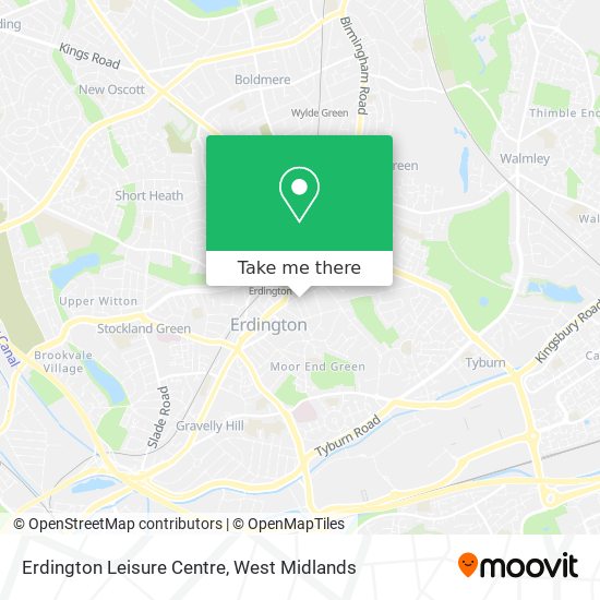 Erdington Leisure Centre map