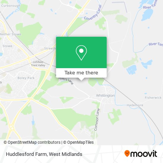 Huddlesford Farm map