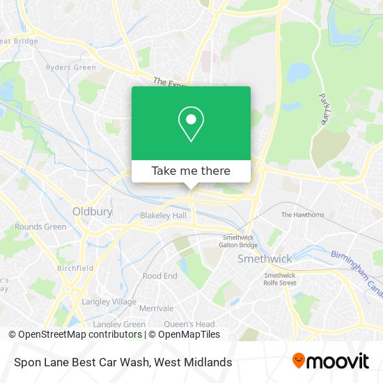 Spon Lane Best Car Wash map