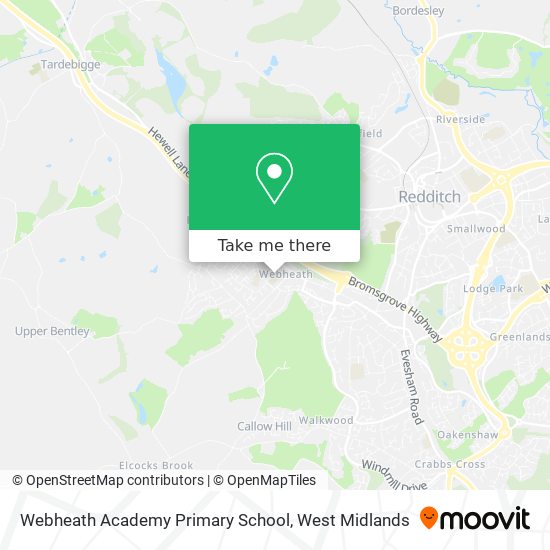 Webheath Academy Primary School map