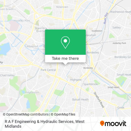 R A F Engineering & Hydraulic Services map