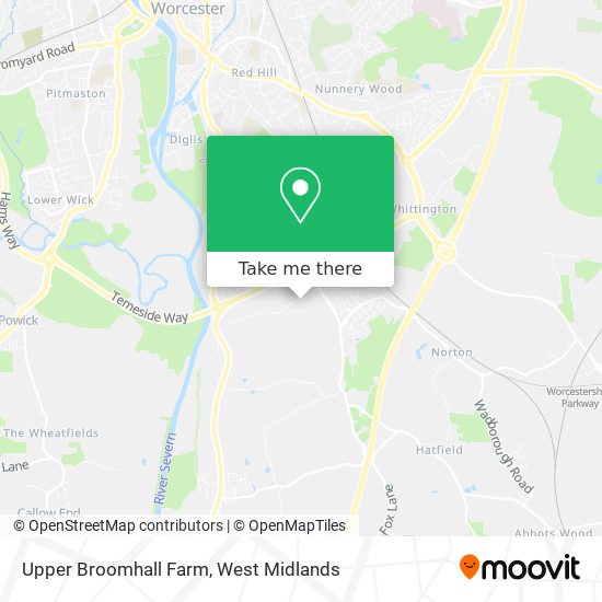 Upper Broomhall Farm map