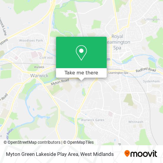 Myton Green Lakeside Play Area map