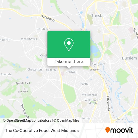 The Co-Operative Food map