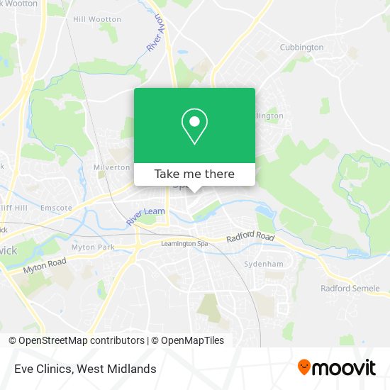 Eve Clinics map