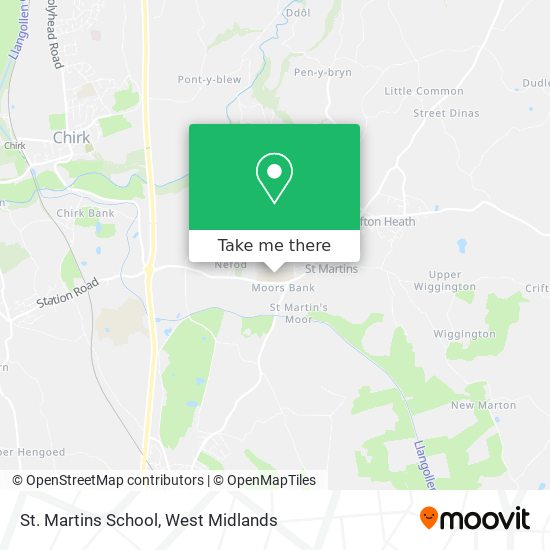 St. Martins School map