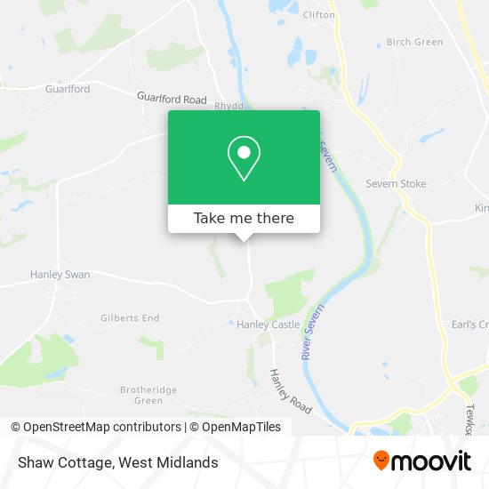 Shaw Cottage map