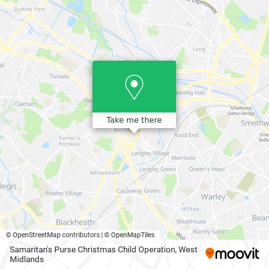 Samaritan's Purse Christmas Child Operation map