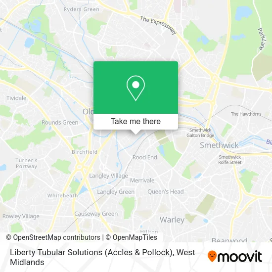 Liberty Tubular Solutions (Accles & Pollock) map