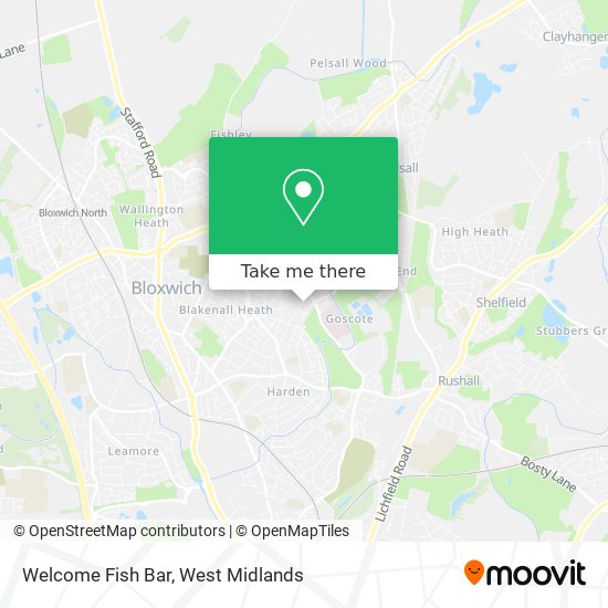Welcome Fish Bar map