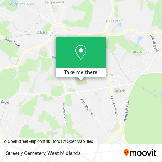 Streetly Cemetery map