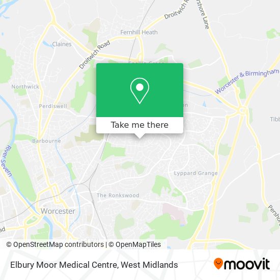 Elbury Moor Medical Centre map