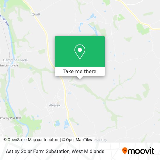 Astley Solar Farm Substation map