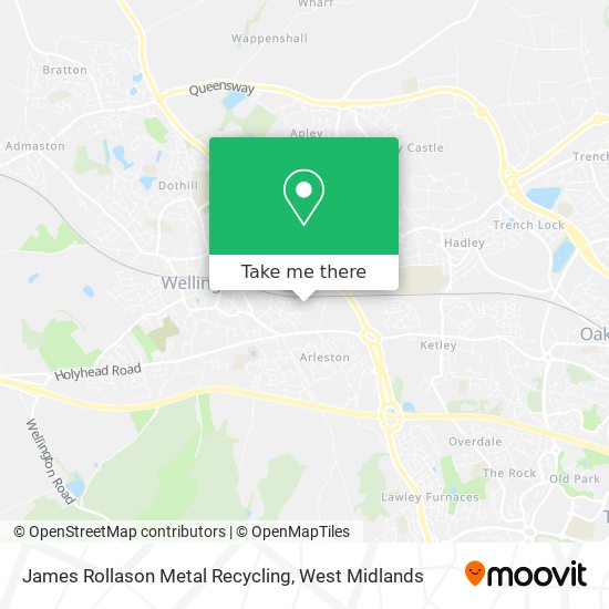 James Rollason Metal Recycling map