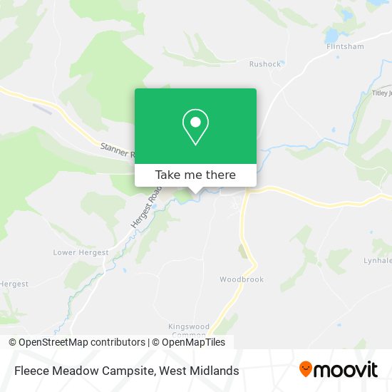 Fleece Meadow Campsite map
